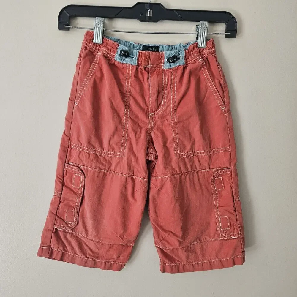 Boys Mini Boden Pull On Pants Lot size 5-6 Y Red